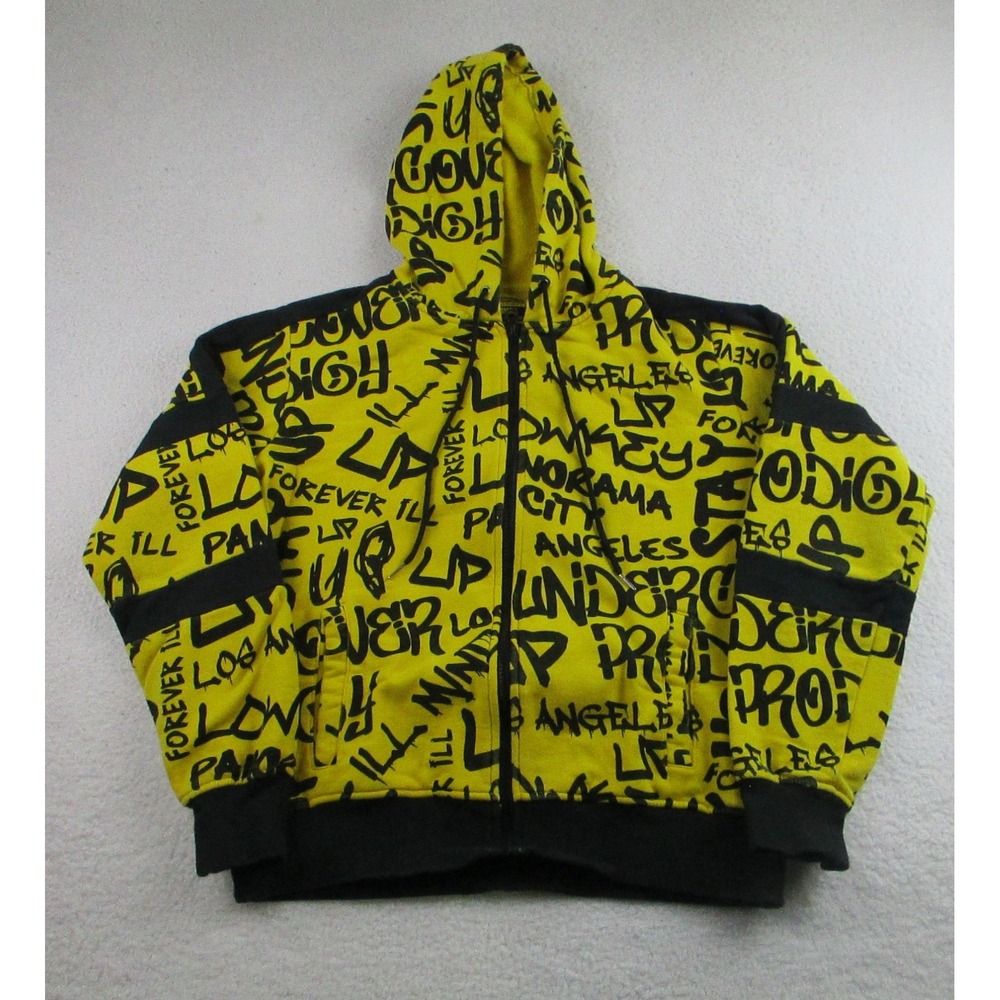 Undercover Prodigy Hoodie‎ Mens Small Yellow Graffiti Hiphop Streetwear S